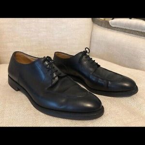 John Lobb Derby Chambord II Black Leather Oxfords